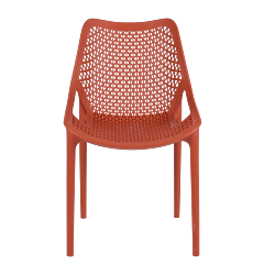 Chaise Rox rouge pour terrasse de café